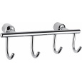 Вешалка с 4 крючками для ванной Wonzon&Woghand (WW-9382-4) Хром