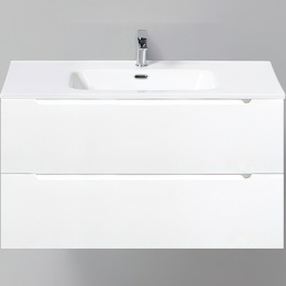 Фото Тумба под раковину Belbagno Etna ETNA-1000-2C-SO-BO-P 100 см, подвесная, цвет белый матовый