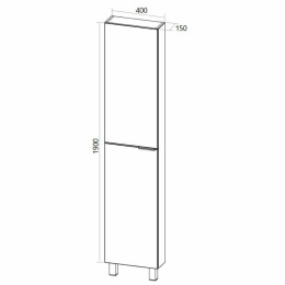 1Marka У92522 Пенал Gaula 40Н 2д.White