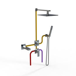 Фото Комплект на 3 потребителя Paini Grazia 21CRSET36911SHBATH хром