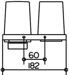 Двойной держатель Keuco Edition 11 11153019000, хром