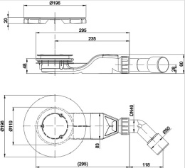 Фото Слив для ванны Bette Air B524-000 30 белый глянцевый