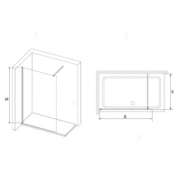Душевая перегородка RGW Walk In 351001008-24