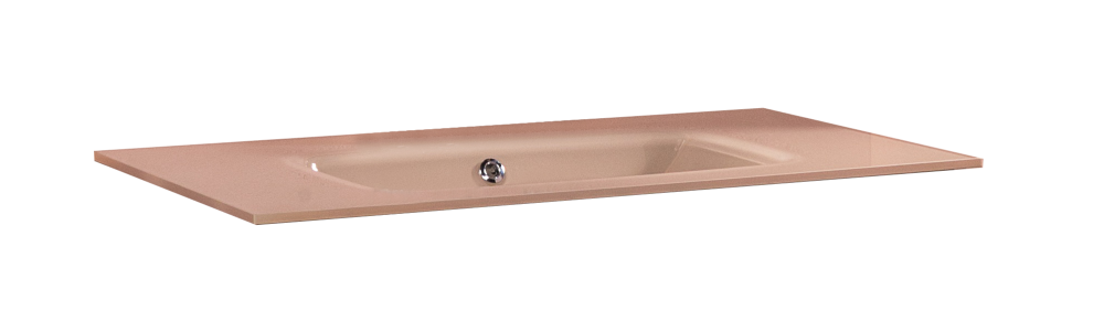 Фото Armadi Art Monaco 852-080-CP monaco Столешница стекло 80см моноблок CAPPUCINO monaco