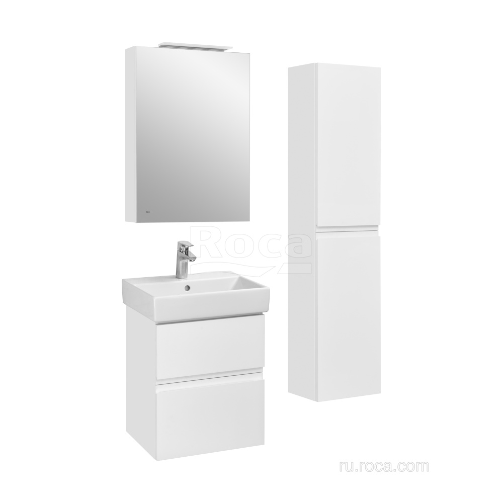 Зеркальный шкаф Roca Oleta (A857643501) белый, матовый