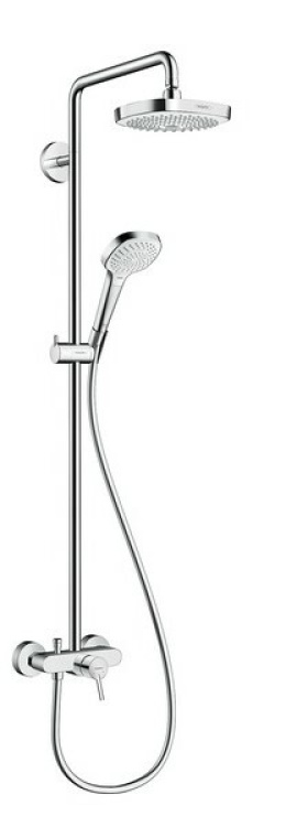 Душевая стойка Hansgrohe Croma Select E (27258400) хром, белый