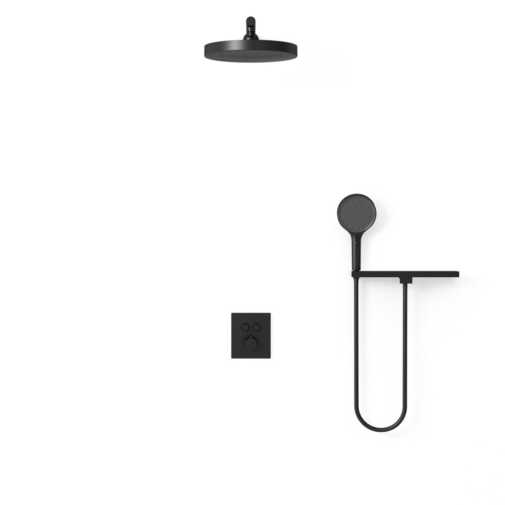 Душевой комплект Vincea (VSFW-3I21T2RMB) черный матовый