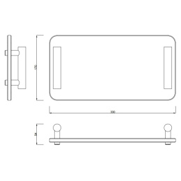 Лоток универсальный Decor Walther Bar (0857060), черный