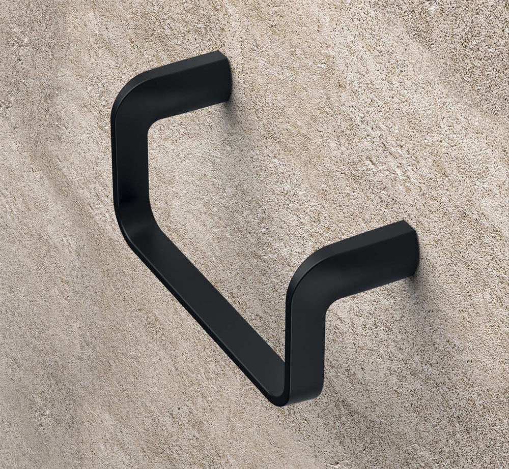 Фото Colombo Trenta B30310NM Держатель для полотенца кольцо 21,4*10*7см, чёрный матовый