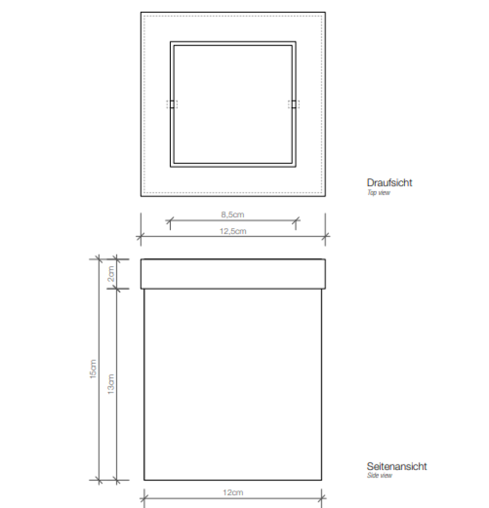 Ведро для мусора Decor Walther Universal (0611170), сталь