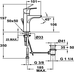 Фото Teka Palma 653321210 Смеситель для раковины