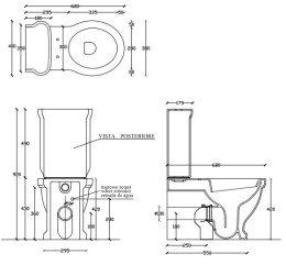 Напольный унитаз Galassia Ethos (8441NE/8442NE/9045/18112OR/BR), цвет черный