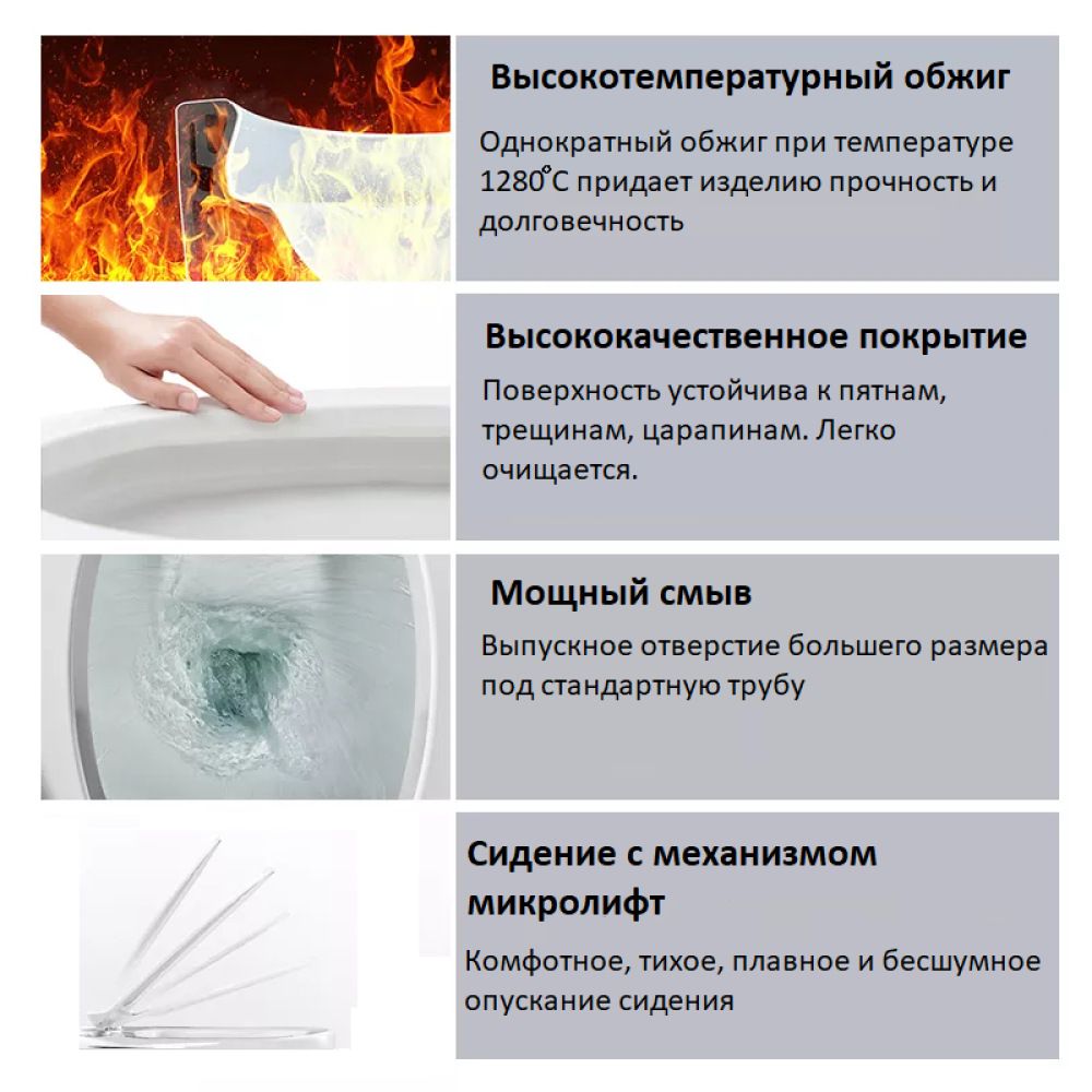 Унитаз напольный импульсный Cerutti BARBARIA Pulse (CT7264) Белый