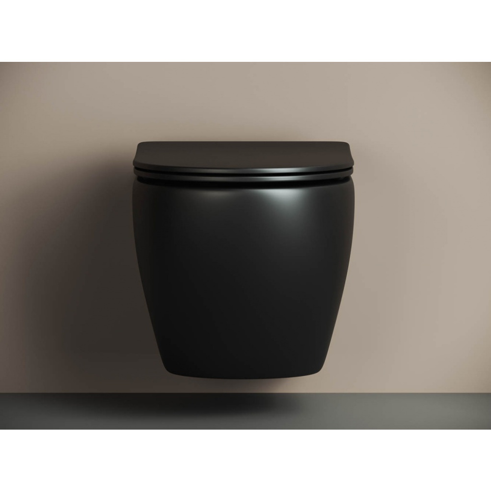 Подвесной унитаз Ceramica Nova METROPOL CN4002MB с сиденьем