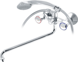 Фото Смеситель для ванны/раковины Бета S-образный излив 400мм Варион 701817