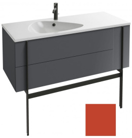 Тумба под раковину Jacob Delafon Nouvelle Vague 120 EB3036-G1K, 3 ящика, цвет - маковый глянцевый