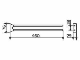 Держатель полотенца Keuco Cleo 3818010000, хром