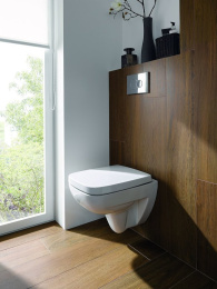 Унитаз подвесной Geberit Renova Compact 206145000 укороченный