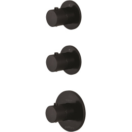 Фото Смеситель для душа Paffoni Modular Box MDE018NO с термостатом Черный матовый