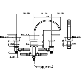 Смеситель для ванны Cisal Wave WA00026121, хром