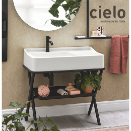 Ceramica CIELO Siwa SWST NM - Консоль для раковины, стальная (цвет: черный матовый)