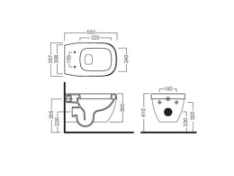 Подвесной унитаз Hatria Abito (YXX601) белый
