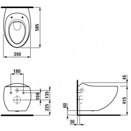 Подвесной унитаз Laufen Alessi One 8.2097.6.400.000.1