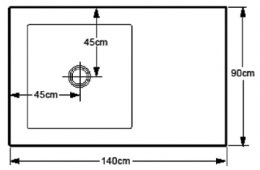 Фото Поддон Jacob Delafon Flight 140 x 90 x 6 см, E62459-00