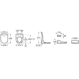 Сиденье для унитаза Roca Multiclin (804006001) белый