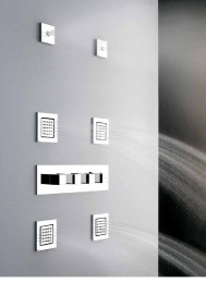 Душевая форсунка Gessi Quadro Wellness (32984#031) хром
