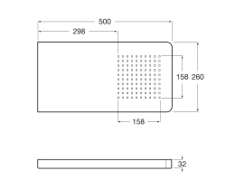 Фото Верхний душ Roca Puzzle (5A9878C00) хром