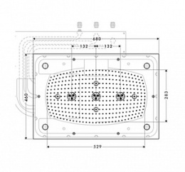 Верхний душ 28418000 Hansgrohe Raindance Rainmaker AIR с подсветкой