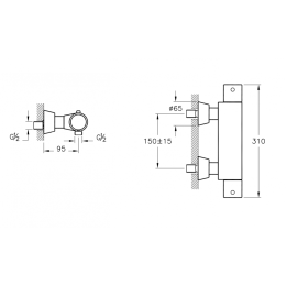 Душевой набор Vitra System Rain (A45597EXP/A47056EXP) хром