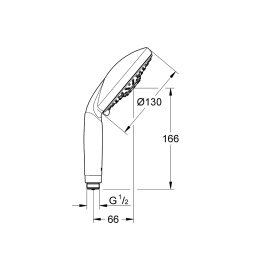 Grohe Rainshower 28764000 Душ ручной, 3 вида струи