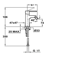 Teka Aura 506260210 Смеситель для биде