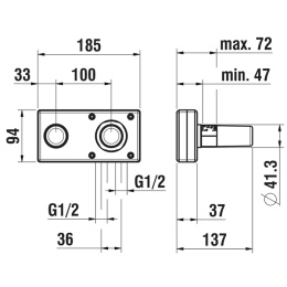 Фото Внутренняz часть Laufen Simibox 2-Point HF574049000000