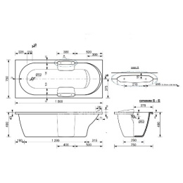 Фото Эстет Ванна "Kamelia silk" 1800х750