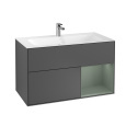 Villeroy Boch Finion G040GMGK Тумба под раковину 996х498 мм (olive matt/anthracite matt)