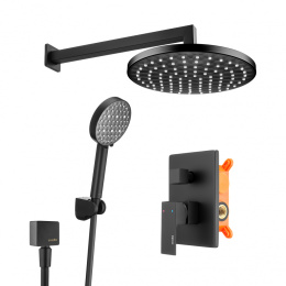 Фото Душевой комплект Swedbe Platta 5554B черный