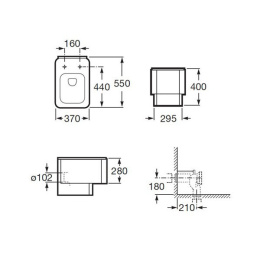Унитаз приставной Roca Element (347577000) белый