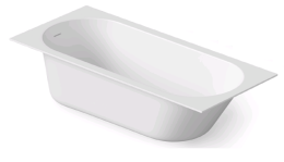 Фото Ванна из литьевого мрамора 170 см DEA Design Ease (DD8676 1700 18) белый