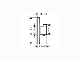 Смеситель для душа Hansgrohe Ecostat S (15755000) хром