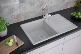 Смеситель для кухни ESSEN, серый-хром, 213011-GRCR, Paulmark