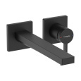 Смеситель для раковины Hansgrohe Tecturis E (73051670) с донным клапаном, черный матовый
