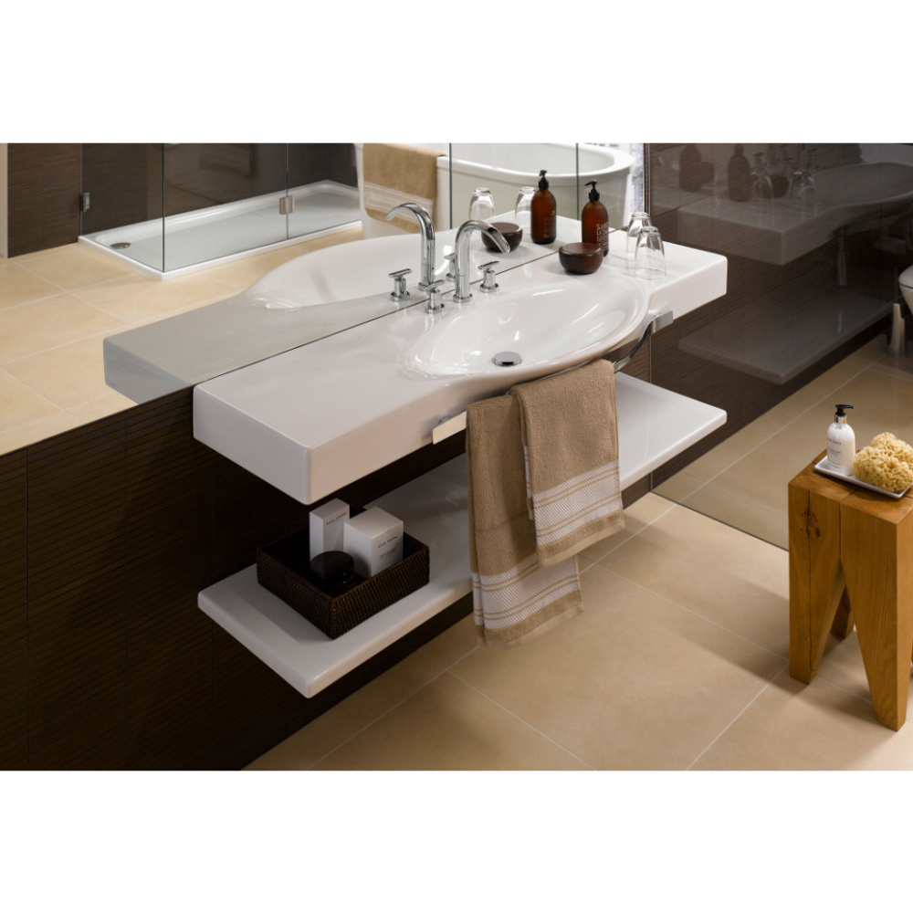 Раковина Laufen Palace 8.1270.4.000.104.1 с полотенцедержателем, 120 см