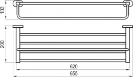 Полотенцедержатель Ravak Chrome (X07P194), хром