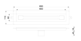 Фото Душевой лоток Boheme Premium Trendy (983-60-B) черный