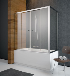Шторка на ванну Radaway Vesta DWD 140 профиль Хром стекло Фабрик 203140-06
