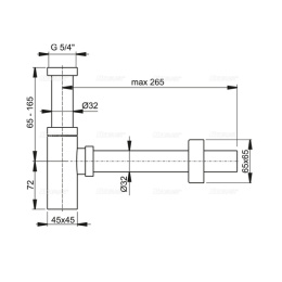 Сифон для раковины AlcaPlast A401