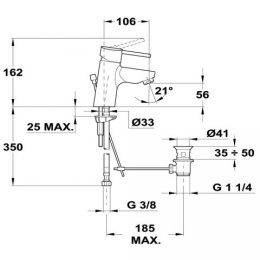 Фото Teka Ares ECO 23342Е210 Смеситель для раковины